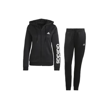 Adidas French Terry Tracksuit Casual Suit Women's Black