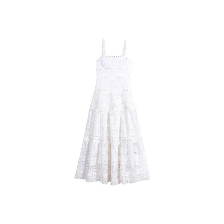 Maje Studded Lace Maxi Dress-0