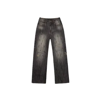 ZAOANFANFAN Jeans Women's Gray