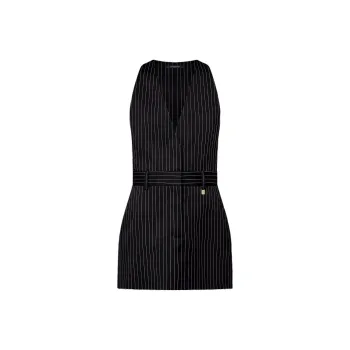 LOUIS VUITTON Tailored Pinstripe Dress