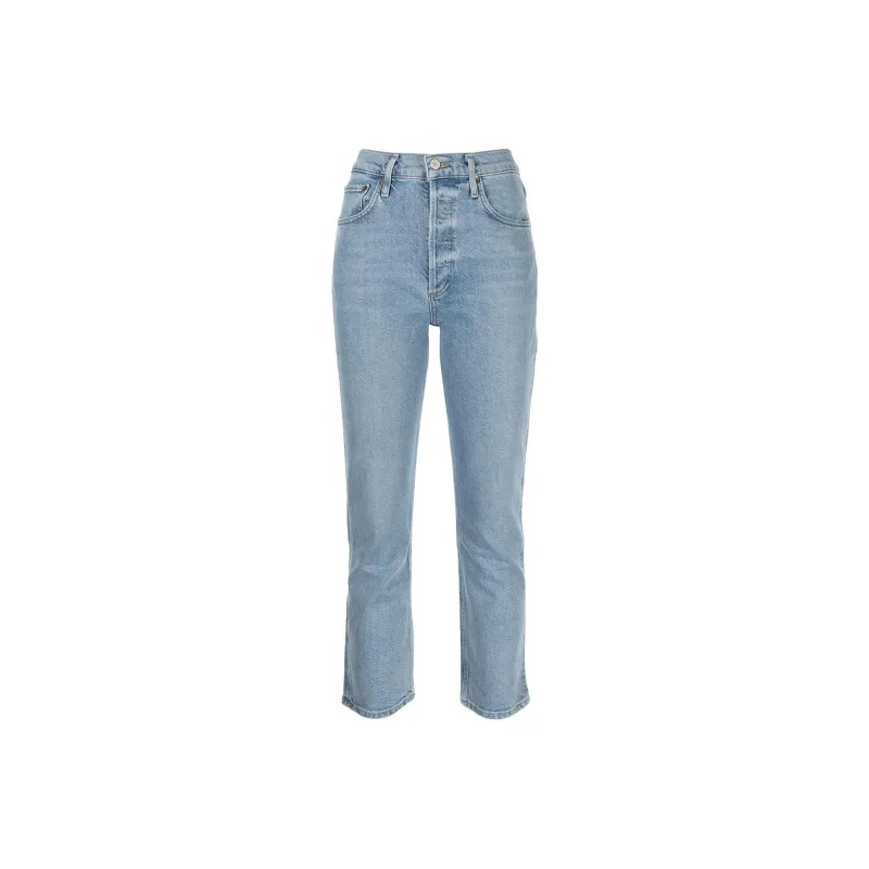 AGOLDE Riley Crop Jean 'Shiver'-0