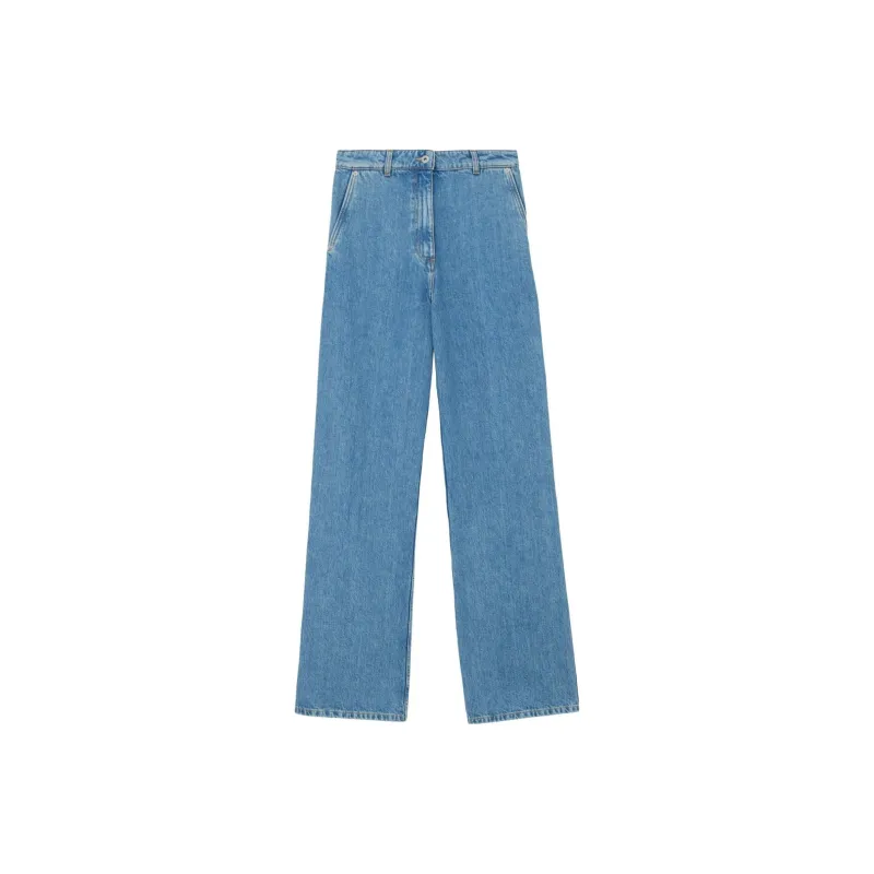 Burberry Logo-patch Flared Jeans-0