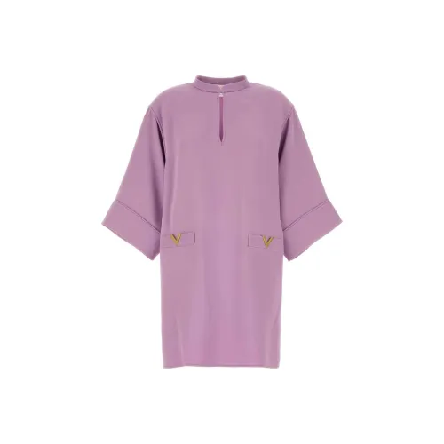 Valentino Logo Plaque Three Quarter Sleeved Blouse
