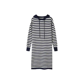 【dme】 Long Sleeved Dresses Women's Navy Blue