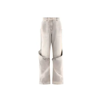 The Attico High Waist Distressed Effect Jeans