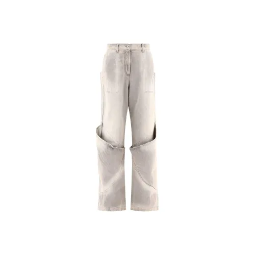 The Attico High Waist Distressed Effect Jeans