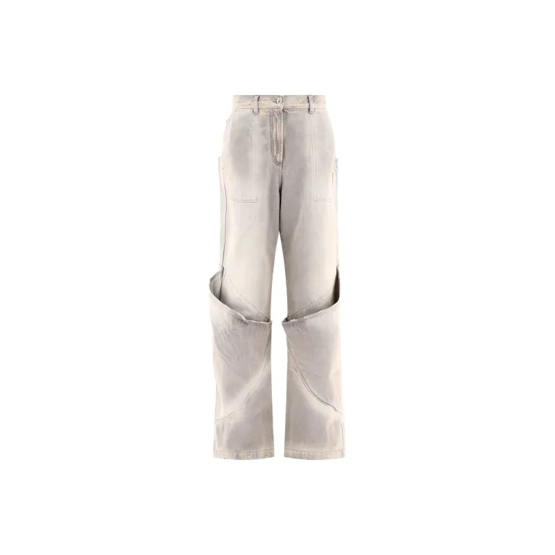The Attico High Waist Distressed Effect Jeans-0