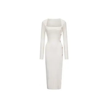 NANA JACQUELINE Long Sleeved Dresses Women's White