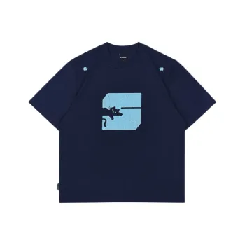 MYSAMESAME T Shirts Unisex Navy Blue