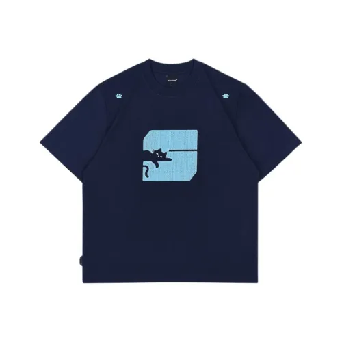 MYSAMESAME T Shirts Unisex Navy Blue