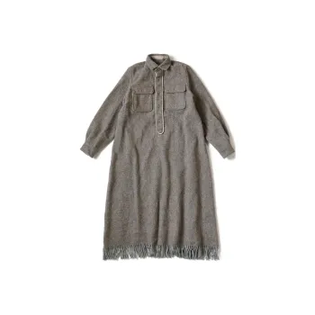 Kapital Long-Sleeved Dresses Women's Light Brown