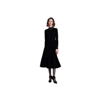 3COLOUR Long Sleeved Dress Women's Classic Black