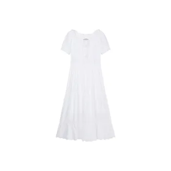Teenie Weenie Short Sleeved Dress Women's Ivory White