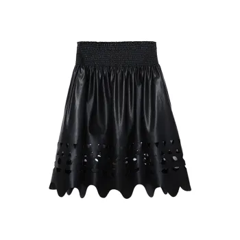 IMMI Leather Long Skirt Women's Black