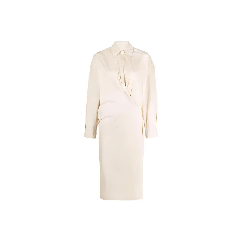 Lemaire Twisted Midi Shirt Dress-0