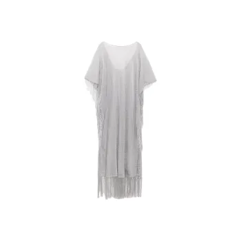 ZARA Short-Sleeved Dresses Women's Silver