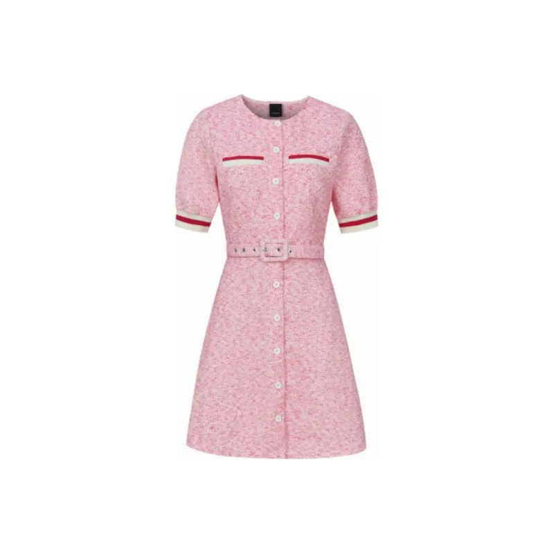 PINKO SS25 Short Sleeved Dress Women's Pink-0