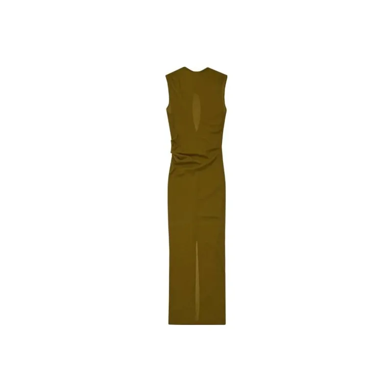 Helmut Lang Sleeveless Dresses Women's Emerald Green-0