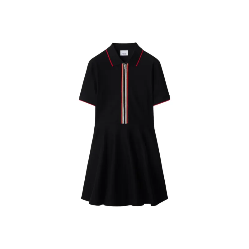 Burberry Short Sleeved Dresses Women's Black-0