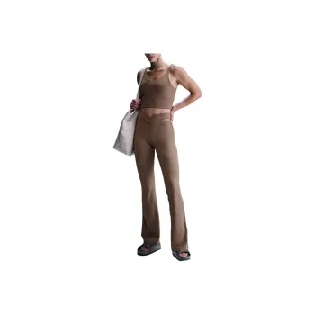 Nike Zenvy Rib Women's Gentle Support High Waisted Flared Leggings