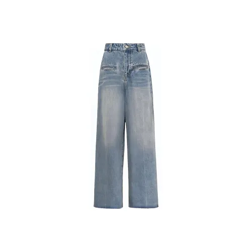 MEIYANG Jeans Women's Blue