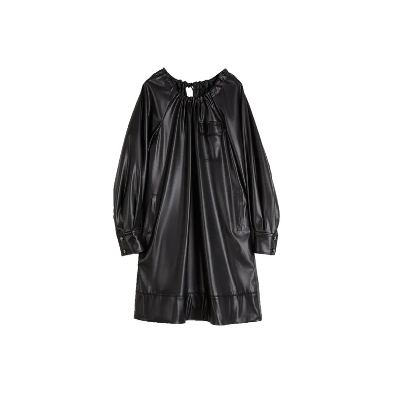 ELLE Long Sleeved Dresses Women's Black-0