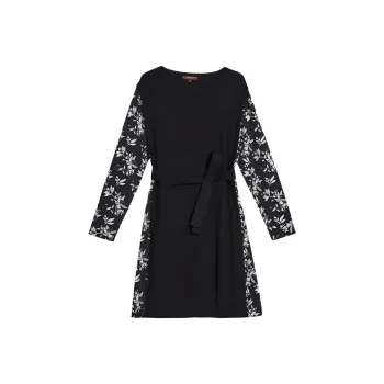 Yiner Long Sleeved Dresses Women's Black