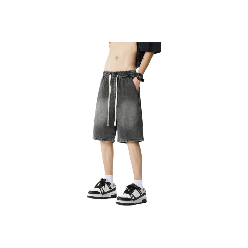 PAINT STAIN Denim Shorts Unisex-20