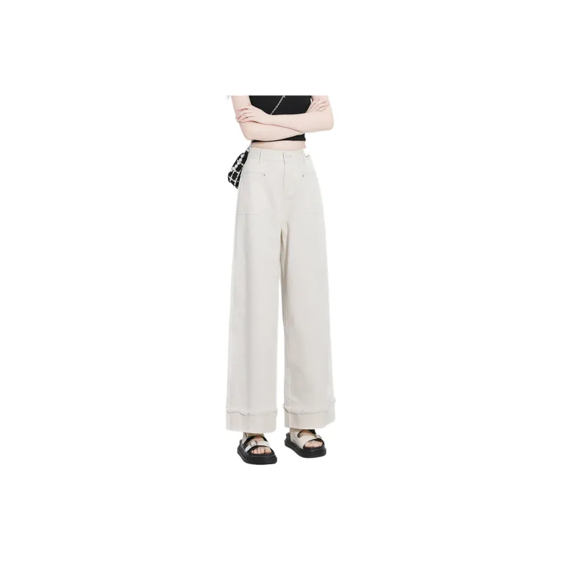 CCAABB Casual Pants Women's IVX/Apricot-0