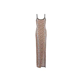 BALMAIN Long Strappy Knit Dress