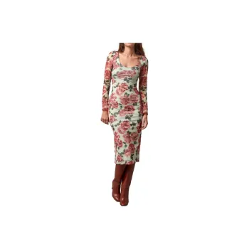 Rouje Long Sleeved Dresses Women's Fall Rose Print