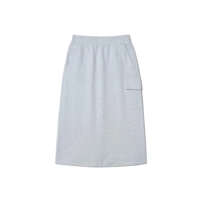 FILA Knit Long Skirts Women's Gray-0
