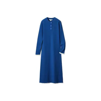 Jw Anderson X UNIQLO Jw Anderson Co-Branded Series Long-Sleeved Dresses Women's Blue