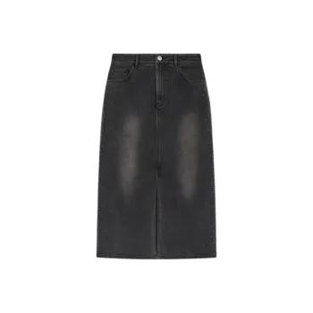 Goodland Denim Long Skirts Women's Carbon Gray