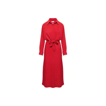 ARITZIA Babaton Abbey Dress Long-Sleeved Dresses Women's Flashing Red