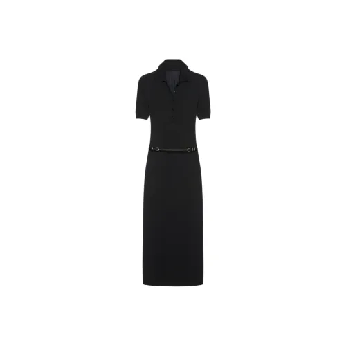 Givenchy Voyou Belt Long Polo Dress 'Black'