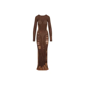 DIESEL M Calimera Semi Sheer Panelled Maxi Dress