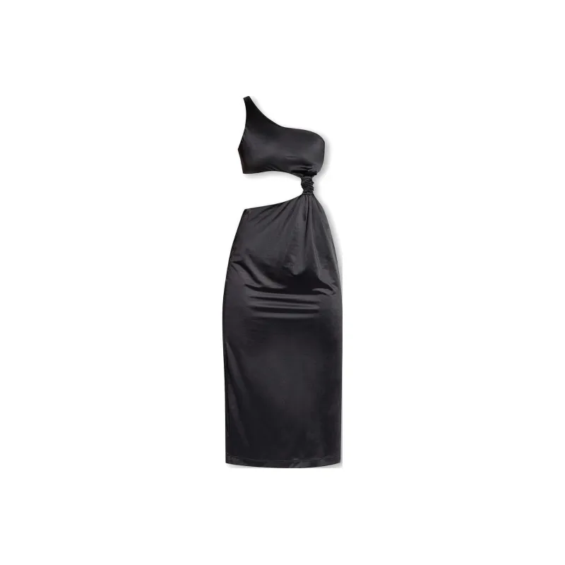 VERSACE One-Shoulder Cut Out Midi Dress-0