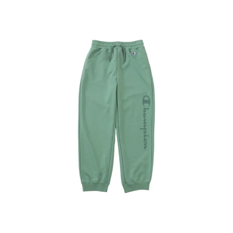 Champion SS24 Knitted Sports Pants Women's Moss Green-0