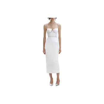 Self-portrait Crystal-embellished Midi Dress