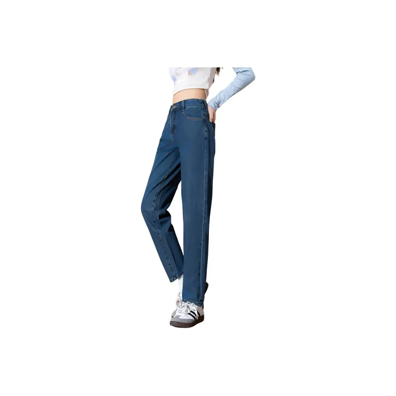 Tonlion Jeans Women's Dark Denim Blue-0