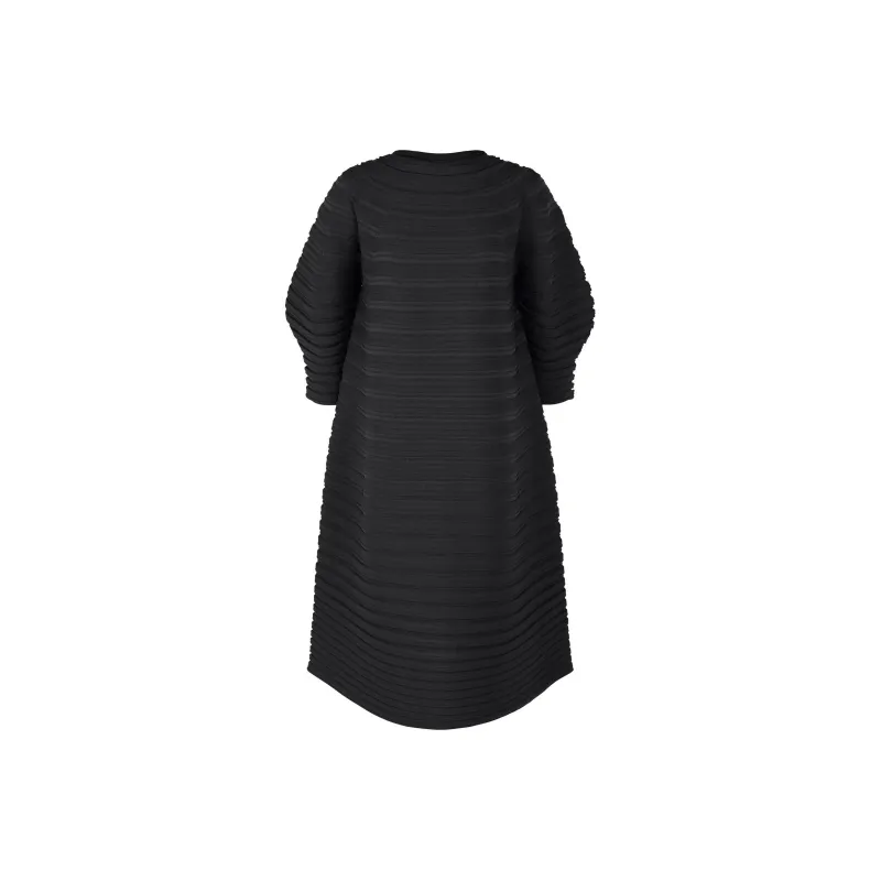 PLEATS PLEASE ISSEY MIYAKE Puff sleeve Midi Dress-0
