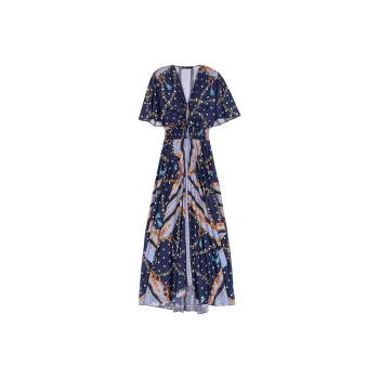 Maje Polka dot Maxi Dress