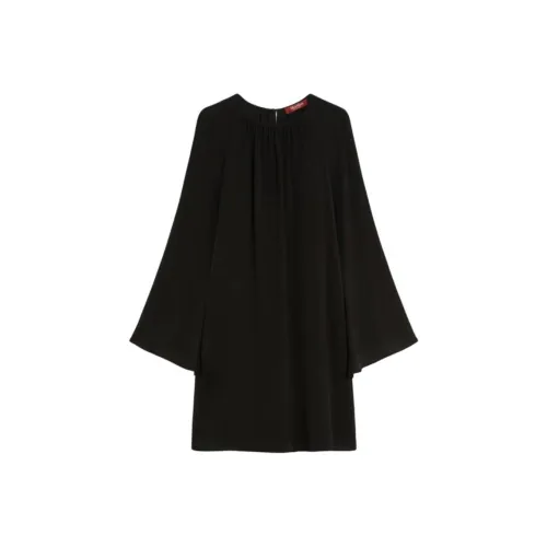 MaxMara Studio Madia Crewneck Long Sleeved Dress