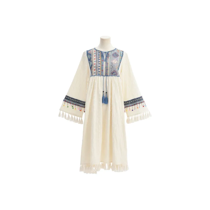 Snbl Long Sleeved Dresses Women's White-0