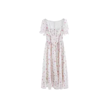 Lookinto Short Sleeved Dresses Women's Peach Bud Pink