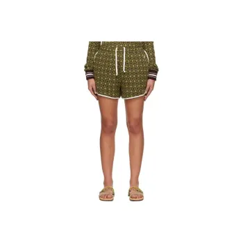 Wales Bonner Selassie Jacquard Elastic Waist Shorts