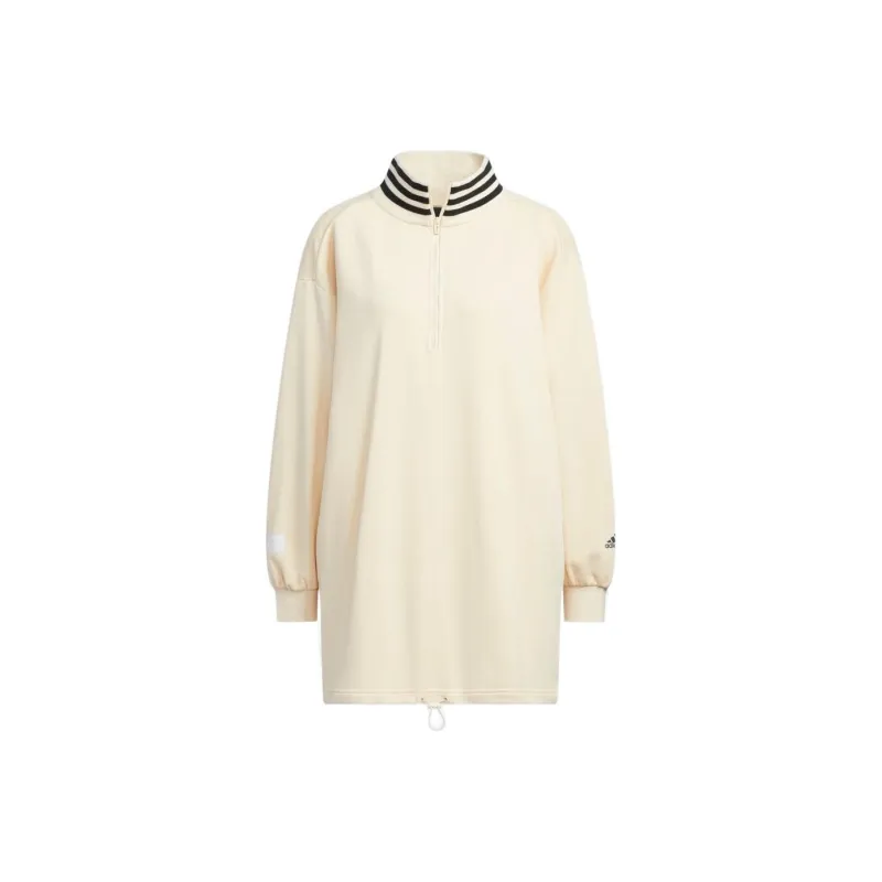 Adidas Long-Sleeved Dresses Women's Malted Yellow-0