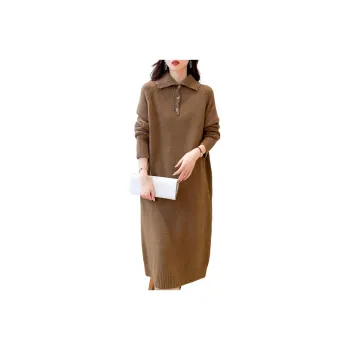 Mokana Long Sleeved Dresses Women's Coffee