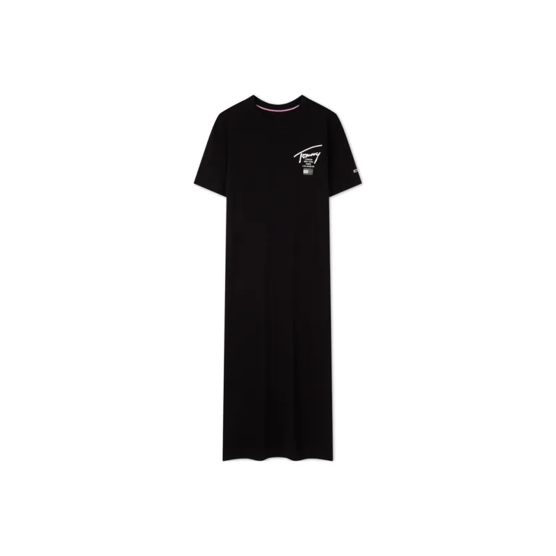 Tommy Hilfiger Short Sleeved Dress Women's Black-0